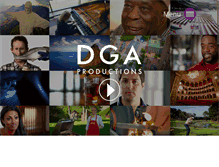 Tablet Screenshot of dgaproductions.com